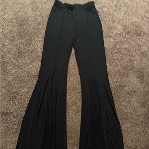 Sheer Black Women's Flared Pants